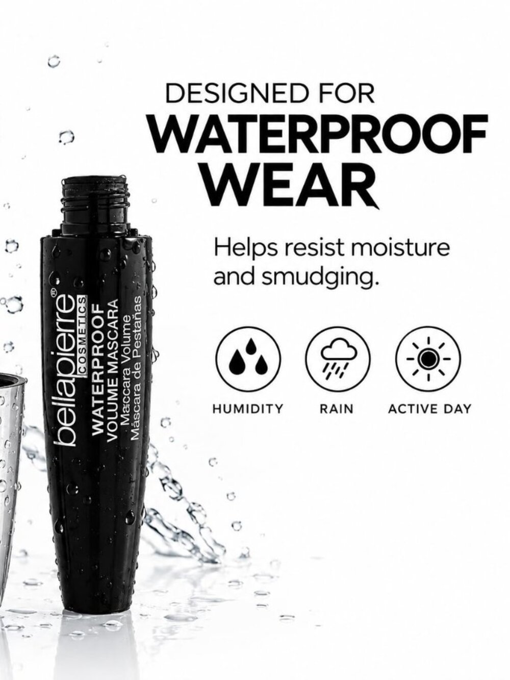 Bellapierre Cosmetics - Waterproof Volume Mascara In Black - NIB